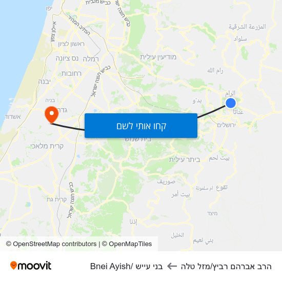 מפת הרב אברהם רביץ/מזל טלה לבני עייש /Bnei Ayish