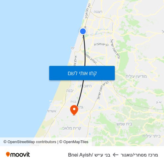 מפת מרכז מסחרי/טאגור לבני עייש /Bnei Ayish