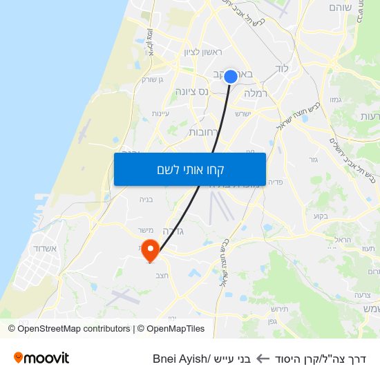 מפת דרך צה''ל/קרן היסוד לבני עייש /Bnei Ayish