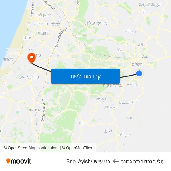 מפת עולי הגרדום/דב גרונר לבני עייש /Bnei Ayish