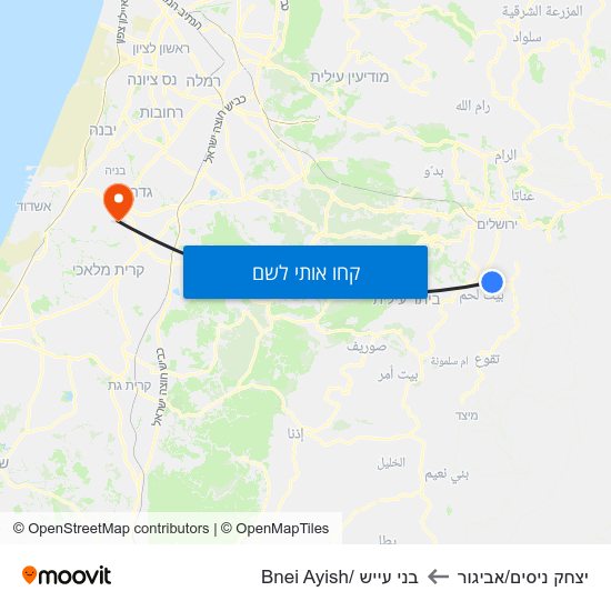 מפת יצחק ניסים/אביגור לבני עייש /Bnei Ayish