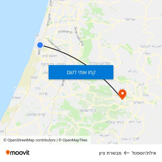 מפת אילת/יוספטל למבשרת ציון