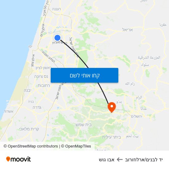 מפת יד לבנים/ארלוזורוב לאבו גוש