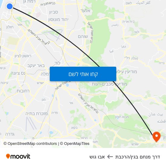 מפת דרך מנחם בגין/הרכבת לאבו גוש