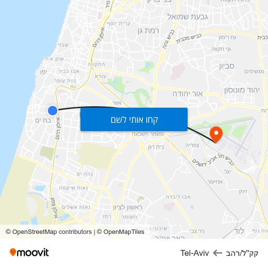 מפת קק''ל/רהב לTel-Aviv