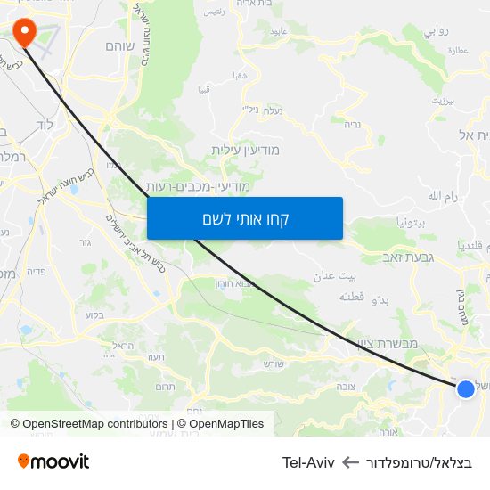 מפת בצלאל/טרומפלדור לTel-Aviv