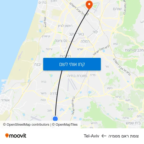 מפת צומת ראם מסמיה לTel-Aviv