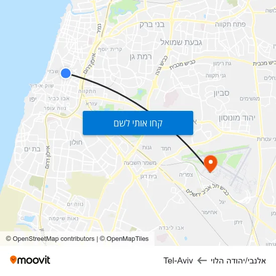 מפת אלנבי/יהודה הלוי לTel-Aviv