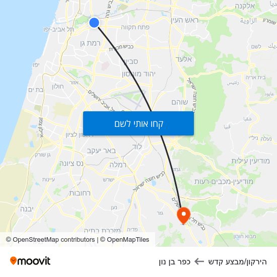 מפת הירקון/מבצע קדש לכפר בן נון