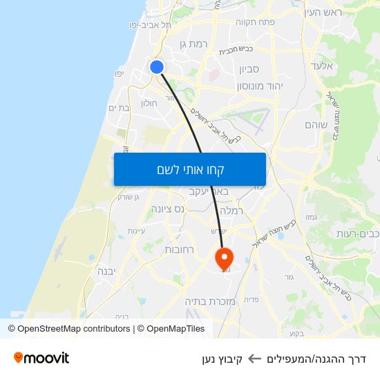 מפת דרך ההגנה/המעפילים לקיבוץ נען