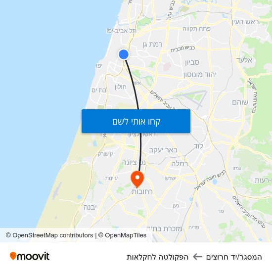 מפת המסגר/יד חרוצים להפקולטה לחקלאות