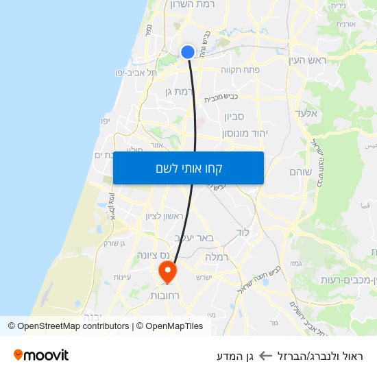 מפת ראול ולנברג/הברזל לגן המדע