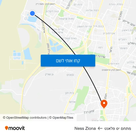 מפת מתחם יס פלאנט לNess Ziona