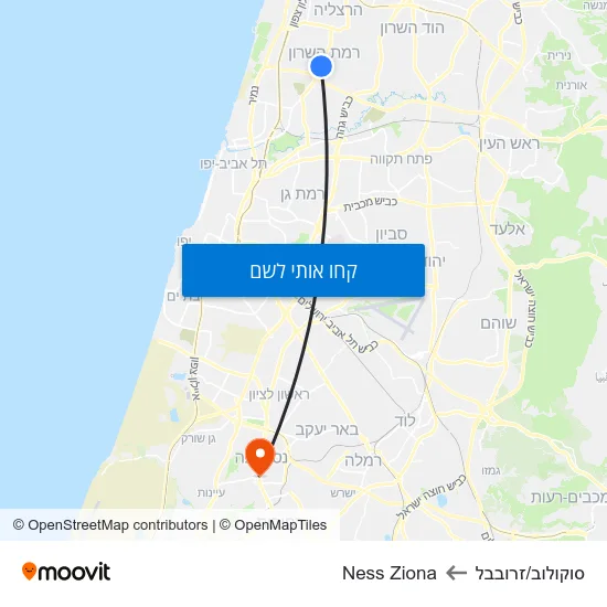 מפת סוקולוב/זרובבל לNess Ziona