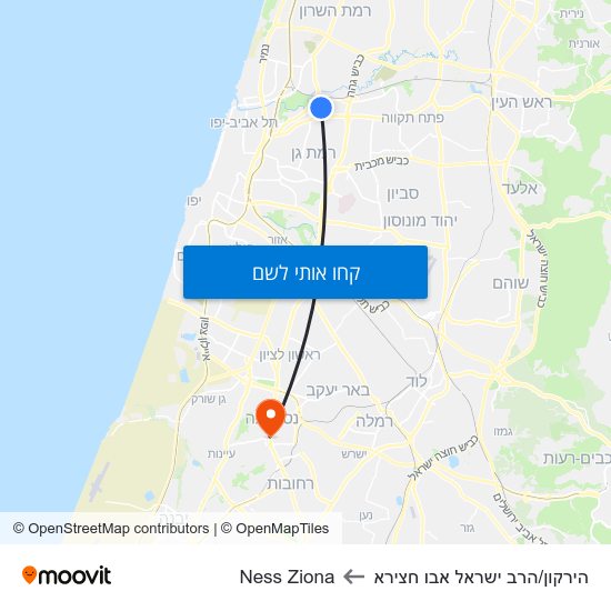 מפת הירקון/הרב ישראל אבו חצירא לNess Ziona