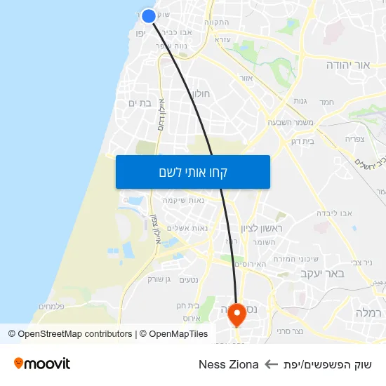 מפת שוק הפשפשים/יפת לNess Ziona