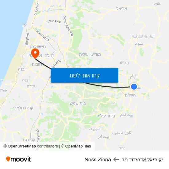 מפת יקותיאל אדם/דוד ניב לNess Ziona
