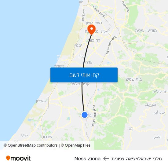 מפת מלכי ישראל/יציאה צפונית לNess Ziona