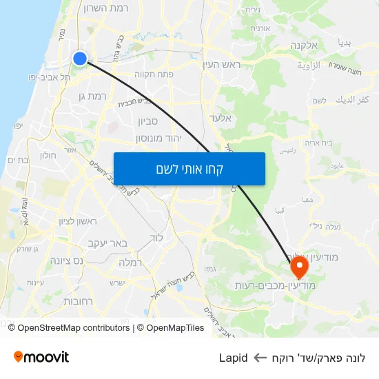 מפת לונה פארק/שד' רוקח לLapid