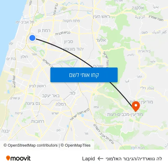 מפת לה גווארדיה/הגיבור האלמוני לLapid