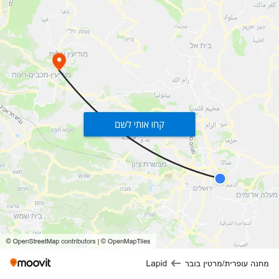 מפת מחנה עופרית/מרטין בובר לLapid