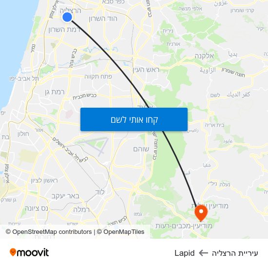 מפת עיריית הרצליה לLapid