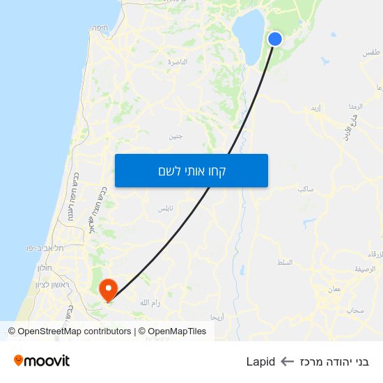 מפת בני יהודה מרכז לLapid