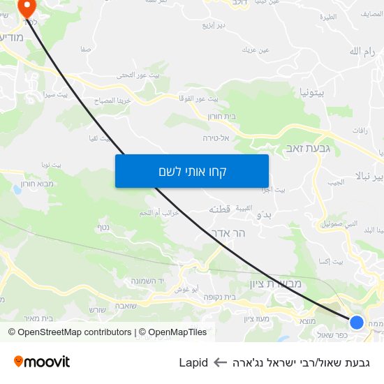 מפת גבעת שאול/רבי ישראל נג'ארה לLapid