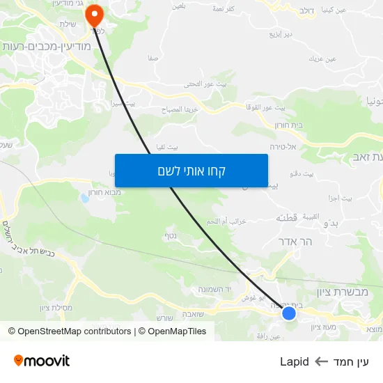 מפת עין חמד לLapid