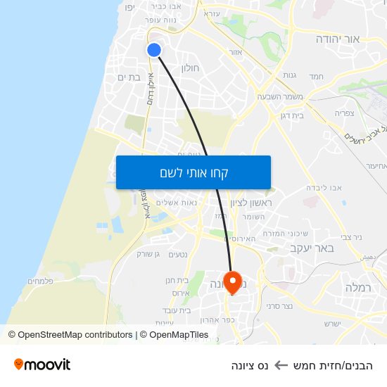 מפת הבנים/חזית חמש לנס ציונה