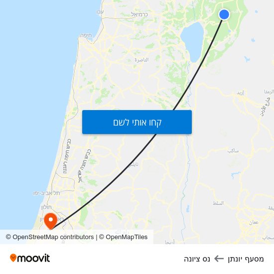 מפת מסעף יונתן לנס ציונה