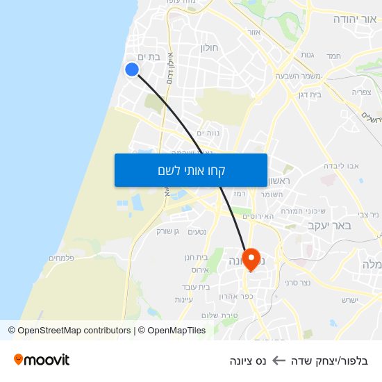 מפת בלפור/יצחק שדה לנס ציונה