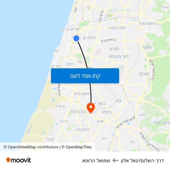 מפת דרך השלום/יגאל אלון לשמואל הרופא