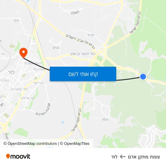 מפת צומת מתקן אדם ללוד
