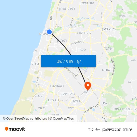 מפת יהודה המכבי/ויצמן ללוד
