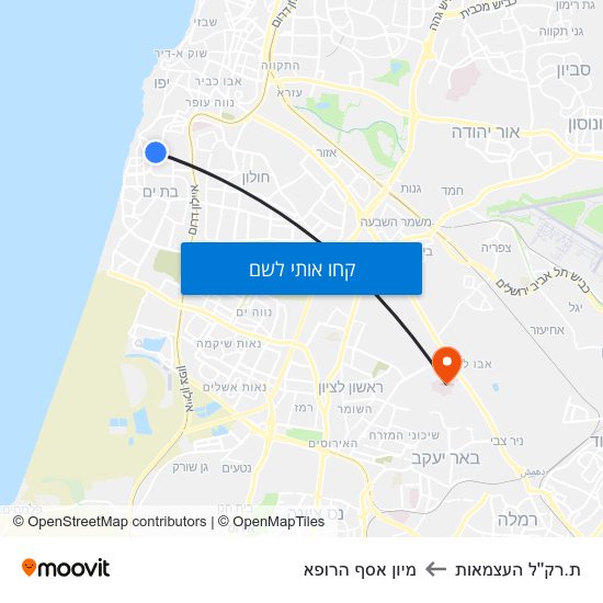 מפת ת.רק''ל העצמאות למיון  אסף הרופא