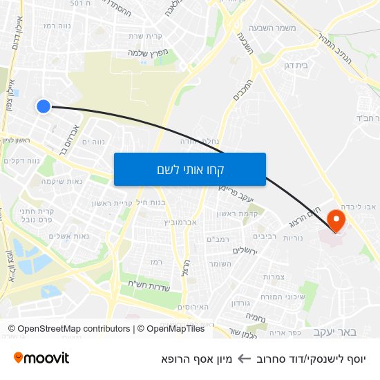 מפת יוסף לישנסקי/דוד סחרוב למיון  אסף הרופא