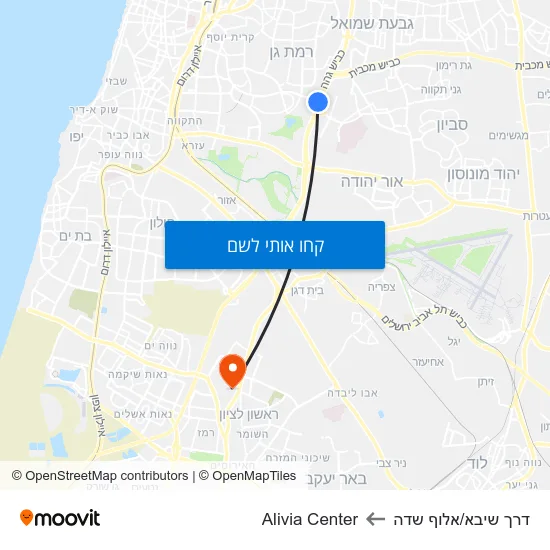 מפת דרך שיבא/אלוף שדה לAlivia Center