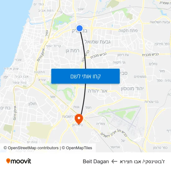 מפת ז'בוטינסקי/ אבו חצירא לBeit Dagan