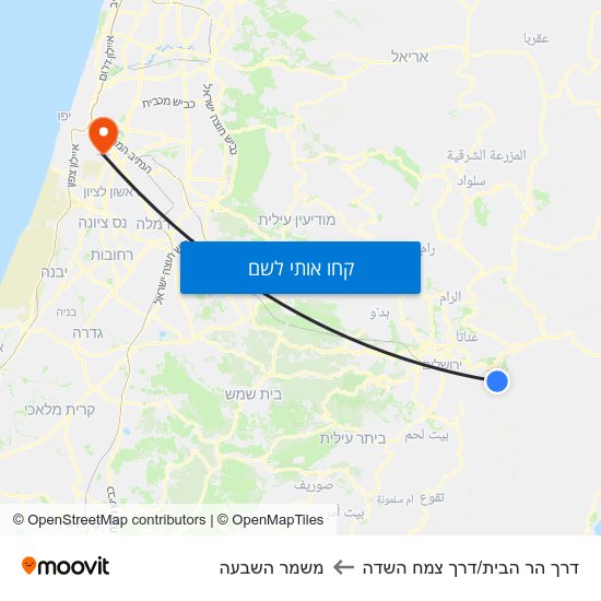 מפת דרך הר הבית/דרך צמח השדה למשמר השבעה