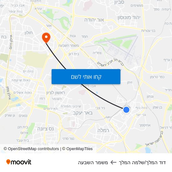 מפת דוד המלך/שלמה המלך למשמר השבעה