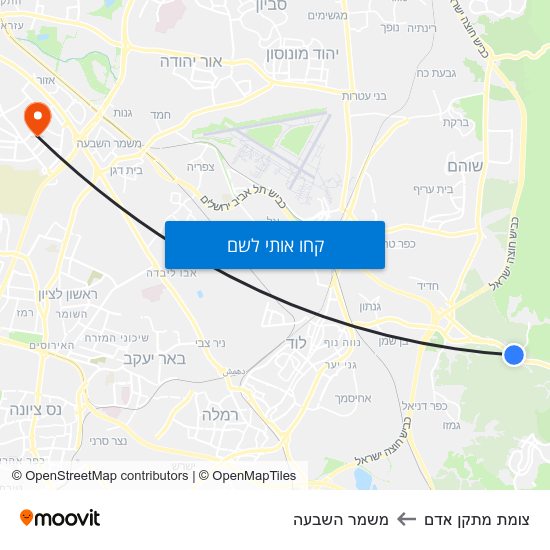 מפת צומת מתקן אדם למשמר השבעה