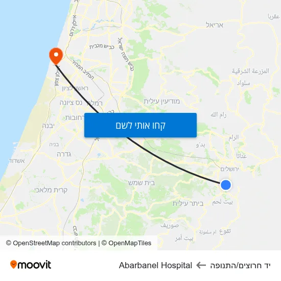 מפת יד חרוצים/התנופה לAbarbanel Hospital