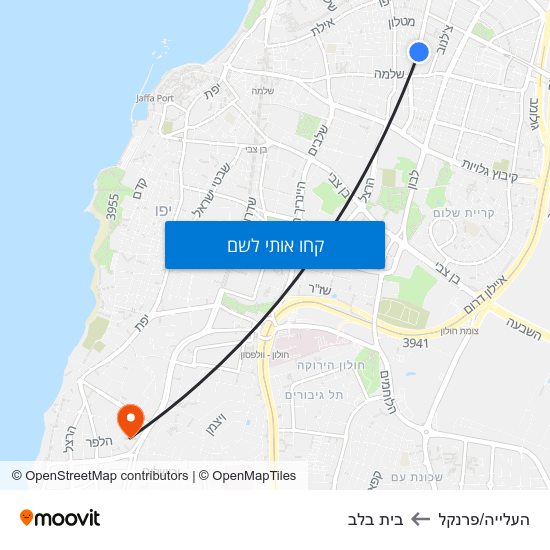 מפת העלייה/פרנקל לבית בלב