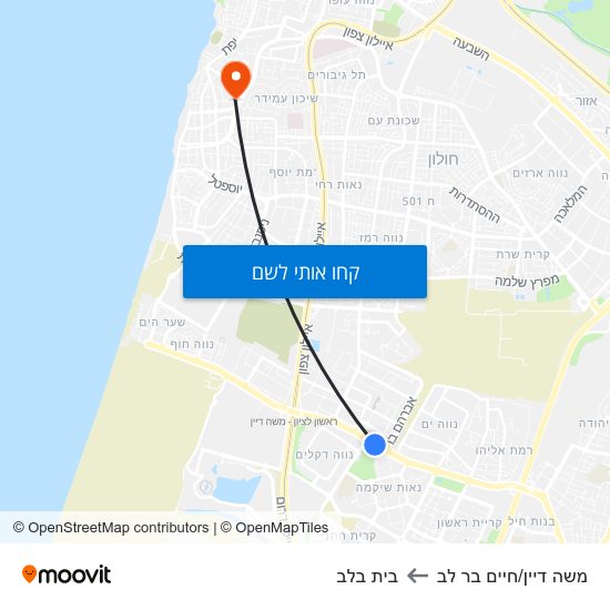 מפת משה דיין/חיים בר לב לבית בלב