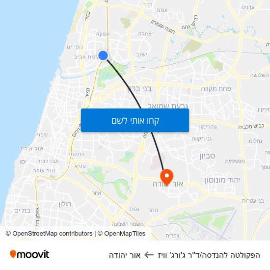 מפת הפקולטה להנדסה/ד''ר ג'ורג' וויז לאור יהודה