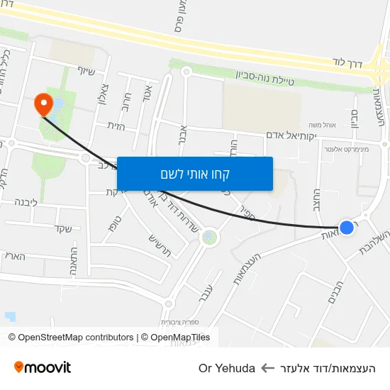 מפת העצמאות/דוד אלעזר לOr Yehuda