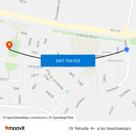 מפת העצמאות/צומת סביון לOr Yehuda