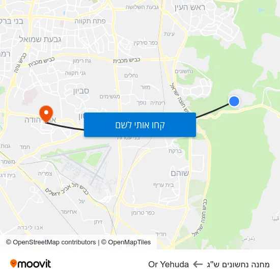 מפת מחנה נחשונים ש''ג לOr Yehuda