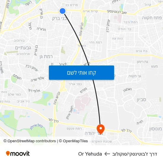 מפת דרך ז'בוטינסקי/סוקולוב לOr Yehuda